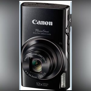 Canon PowerShot ELPH 360 HS - Sleek Black